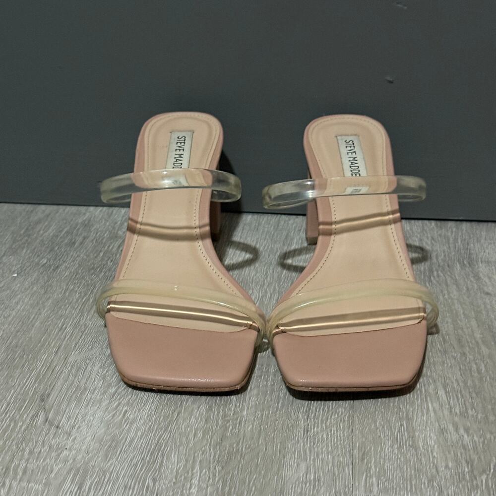 Steve Madden Lilah Square Toe Heeled Sandal, EUC, Size 7.5